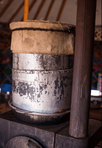 Traditional Mongolian vodka still