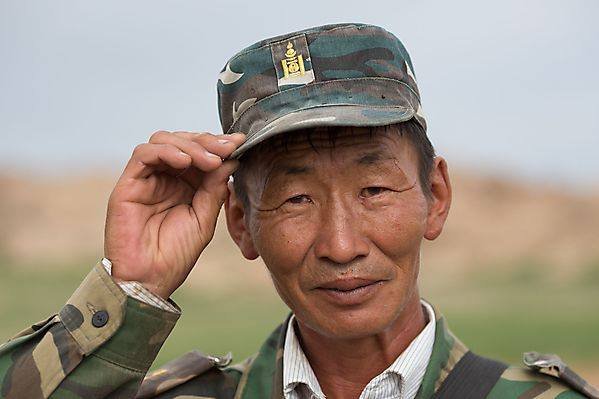 This is Batsaikhan - local protected area ranger of Baga Gazriin Chuluu in Mongolia's middle Gobi