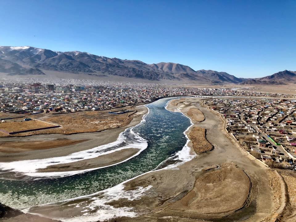 Ulgii - the provincial capital of western Mongolia