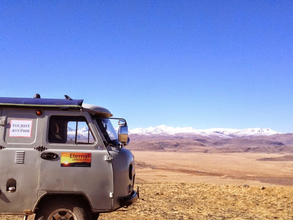 One of our Furgon vans that we use during our small group tours to Mongolia