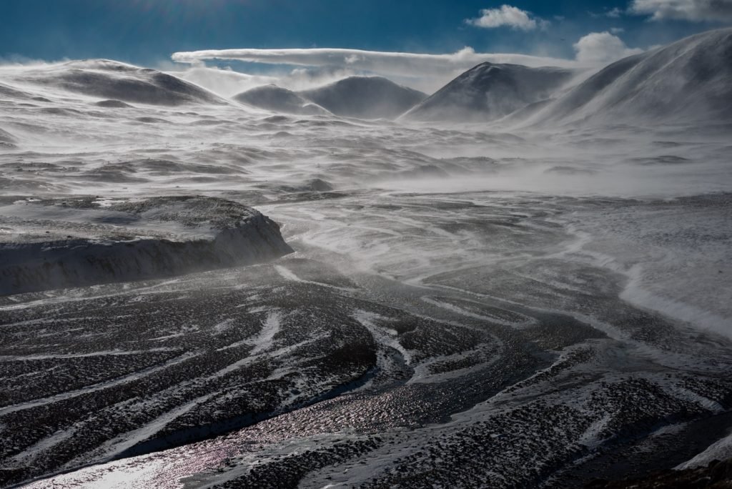 As the sun dips ever lower during the shorter days of winter, the landscapes of Mongolia seem to stretch further than ever. Such as the immensity of the Altai Nuruu Mountains seen here that stretch across western Mongolia