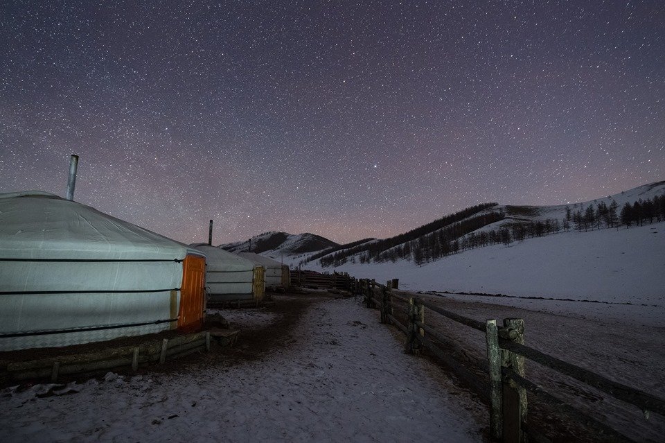 The night sky at Gorkhi-Terelj National Park. You can experience this as part of our one day in Mongolia tours