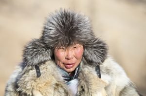 Baasanchuluu - head of his family and a member of the Darkhad ethnic group. Although young, his knowledge of the local area is as vast as the landscapes of his home. His pasture is located close to the community of Khatgal. Khovsgol Ice Festival, March 2018.