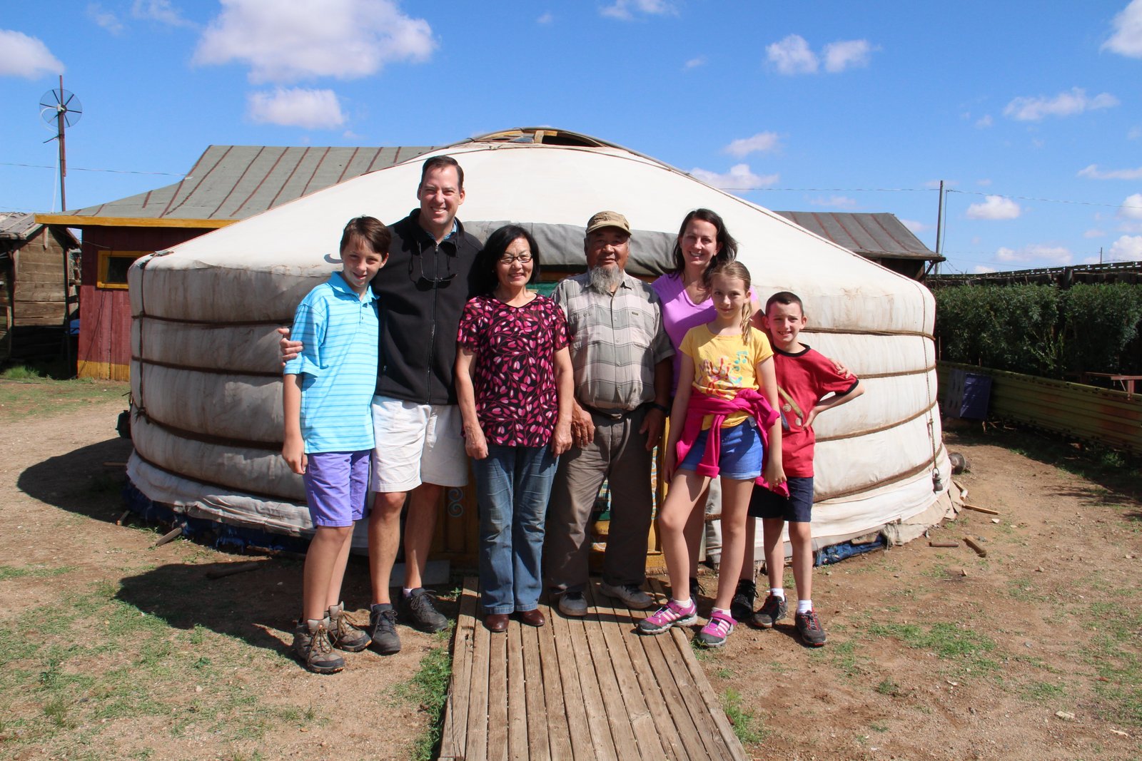 The Touchton family on one of our family holidays to Mongolia
