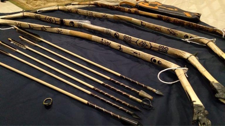 Mongolian bows and arrows