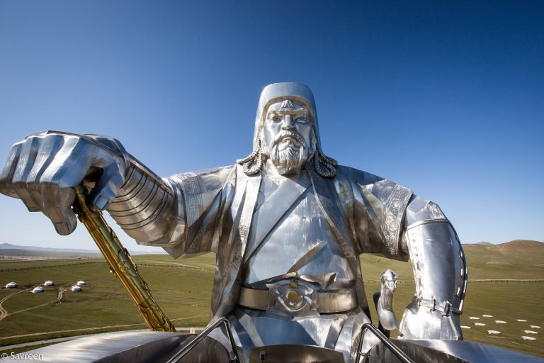 Genghis Khan Equestrian Statue - Tsonjin Boldog