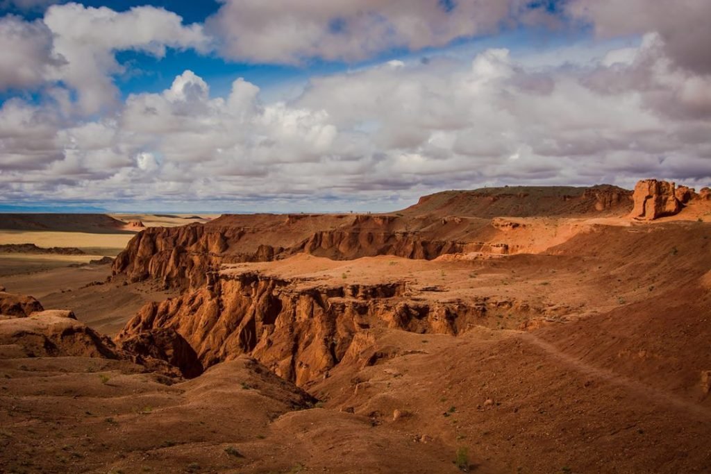 Mongolia's Flaming Cliffs - Bayanzag - in the southern Gobi Desert
