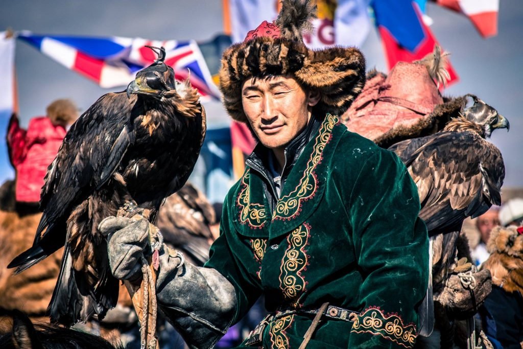 At one of Mongolia's Eagle Festivals