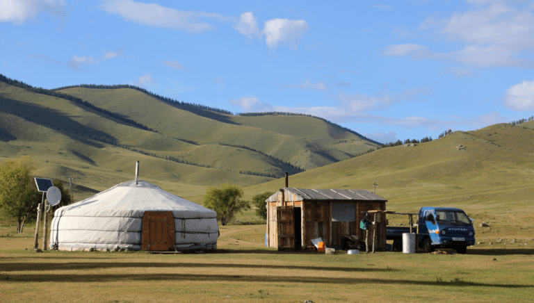 A Mongolian ger - Gorkhi Terelj National Park in summer in your guide to Mongolia's seaons