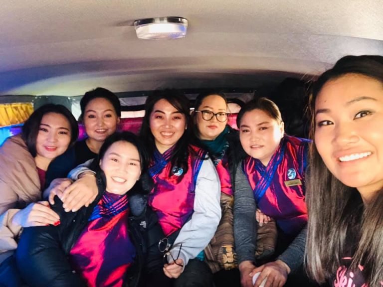 Eternal Landscapes Mongolia trip assistants gathered for international women's day Mongolia