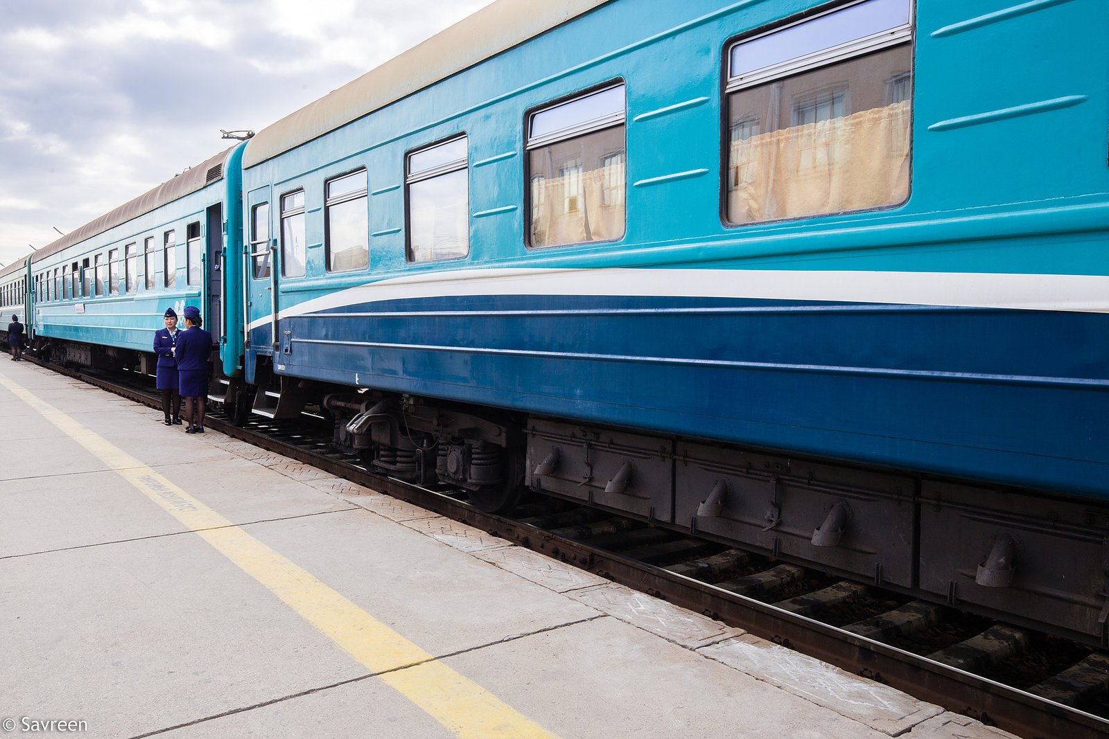 A local Trans-Mongolian train