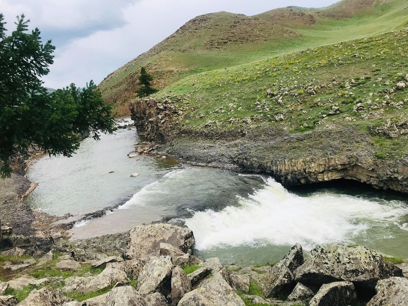 The Ulaan Gol - or Red River - in Mongolia