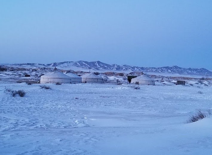 Khogno Khan Nature Reserve during our Modern Nomads Mongolia winter tour