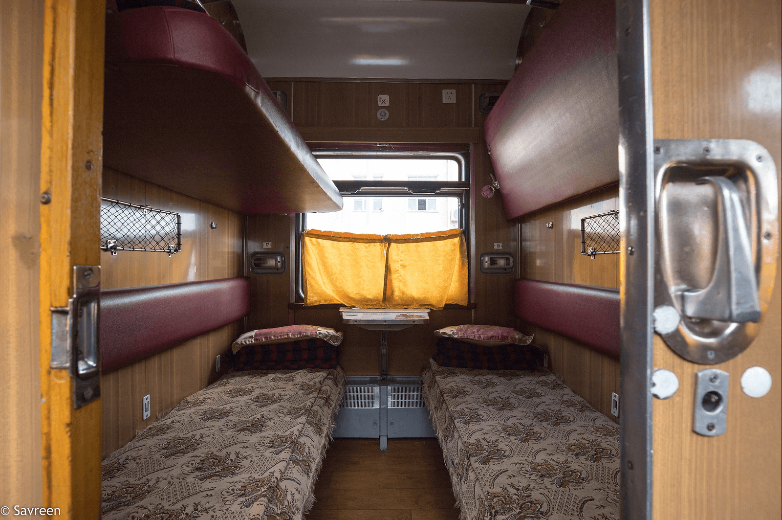 Second class compartment Trans Siberian train