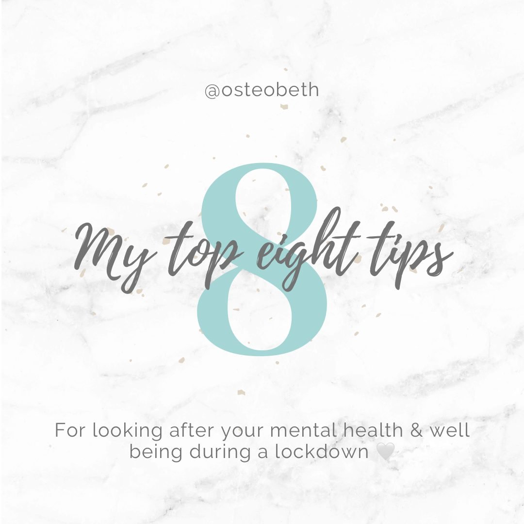 My top eight mental health tips during covid19