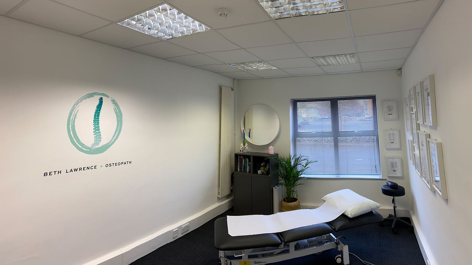 Beth Lawrence, osteopathy clinic in Andover.