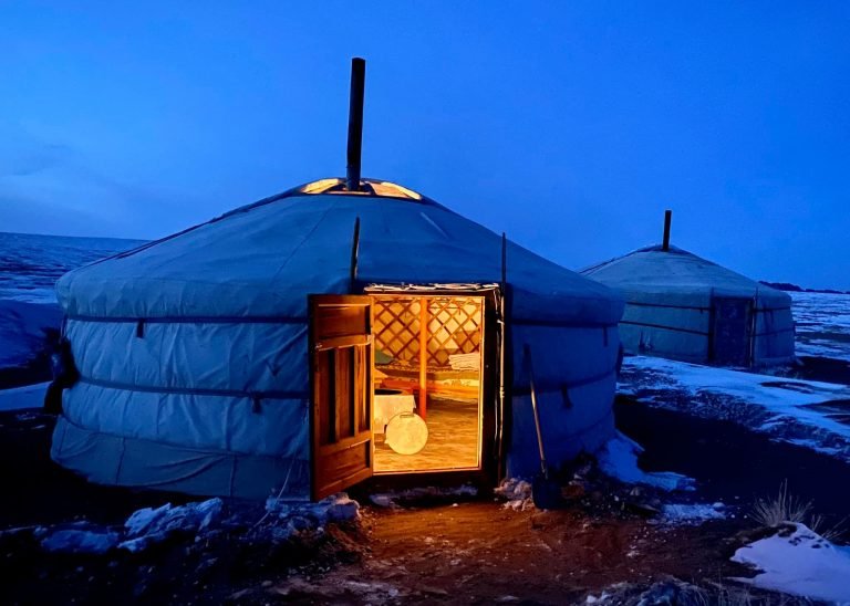 Mongolian Ger in Winter