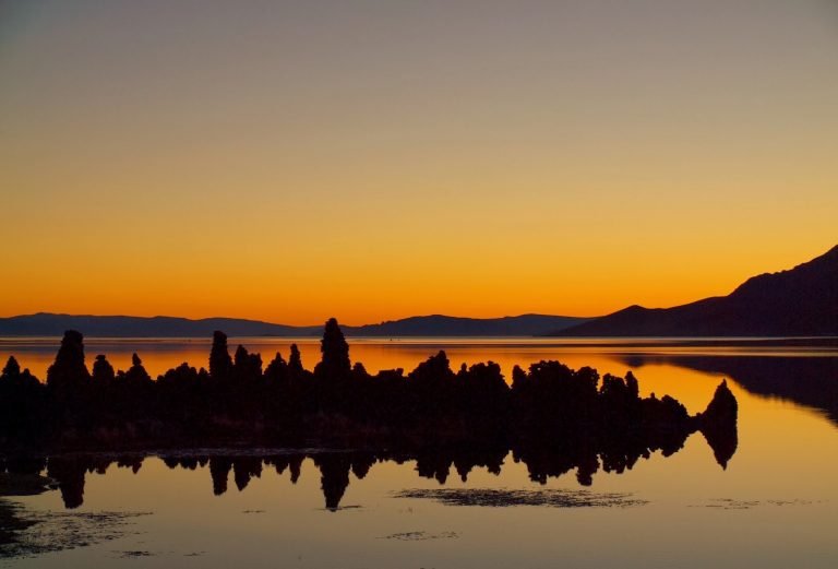 Terkhiin Tsagaan Nuur National Park sunset