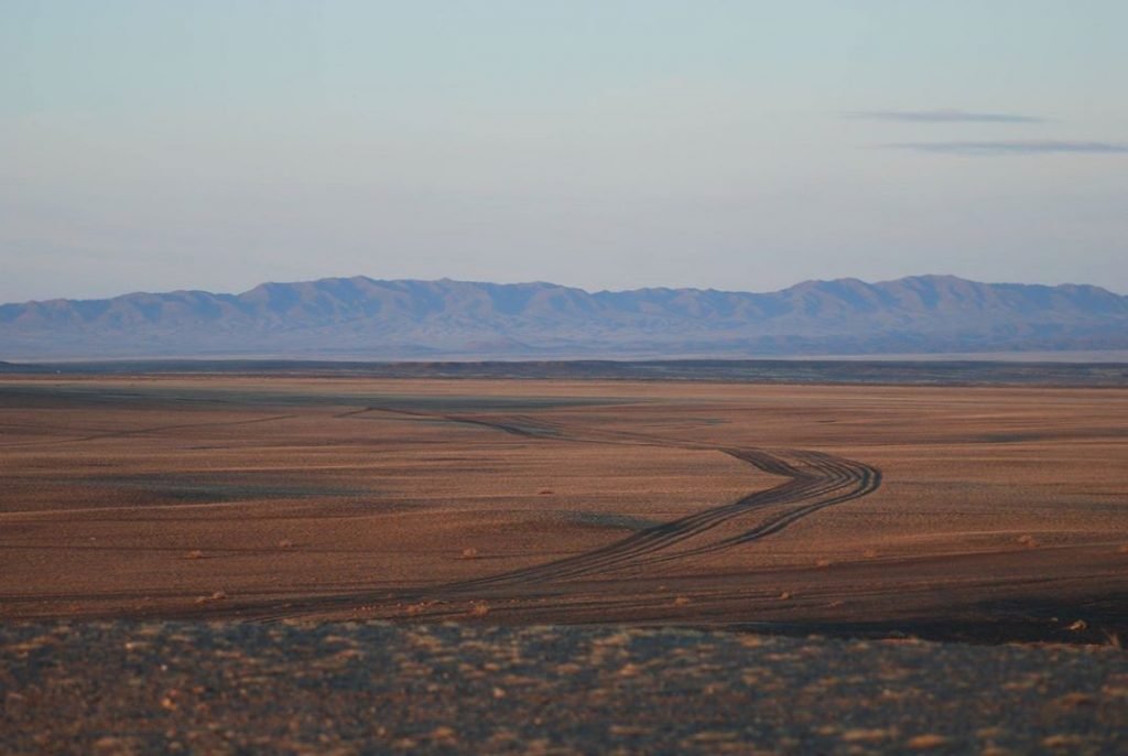 Mongolian dirt road