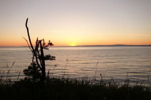 Sunset Khovsgol Nuur National Park Mongolia