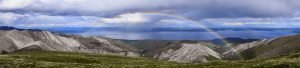 Panoramic view from Mongolia's Khoridol Saridag Mountains during Mongolia trekking experience