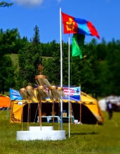 Mongolian Flag Khatgal Naadam Mongolia