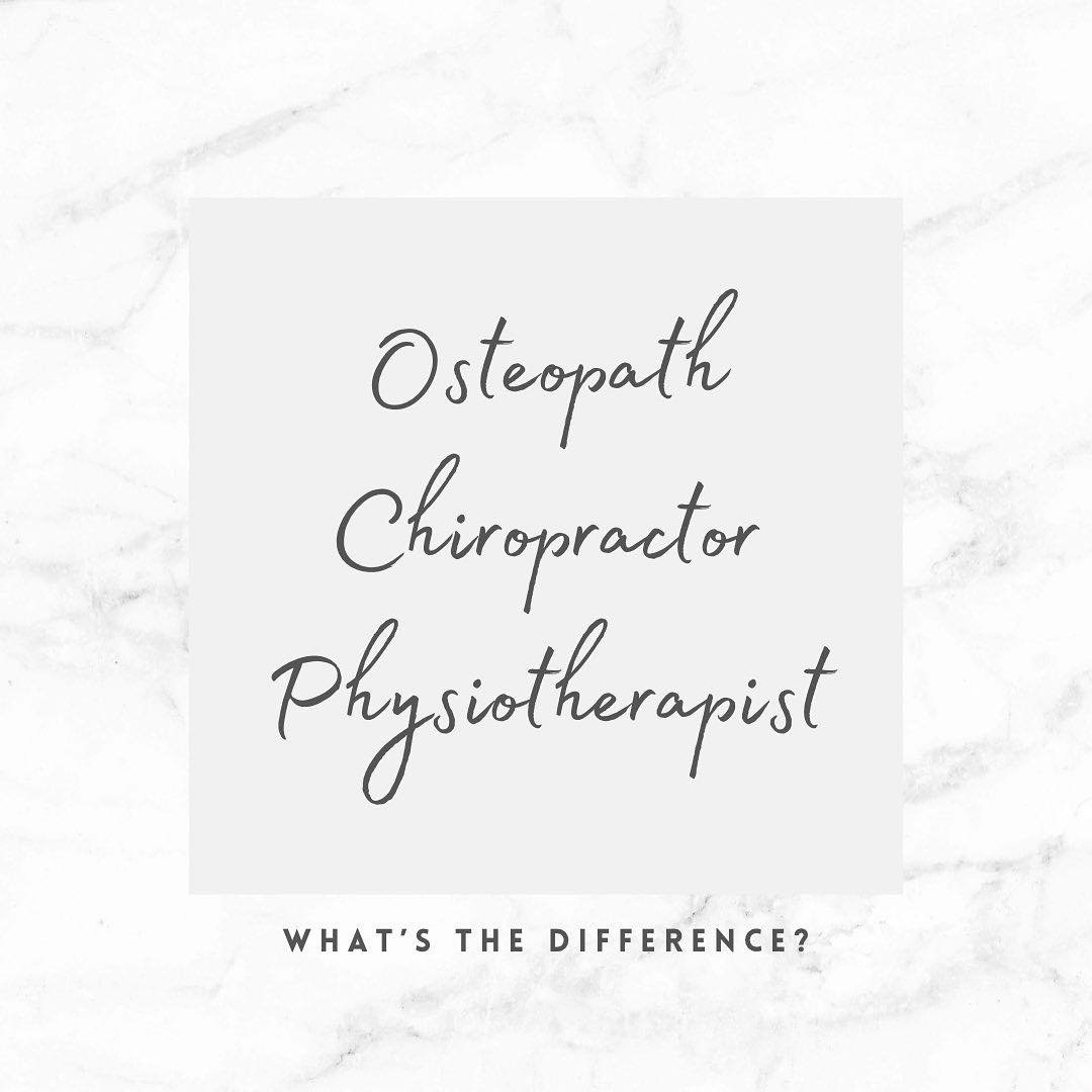 between Osteopaths, Physiotherapists and Chiropractors