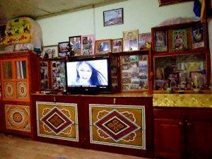 Inside Darsuren's home. Amarbayasgalant Mongolia