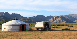 Ger at Mongolia's Khögnö Khan Nature Reserve