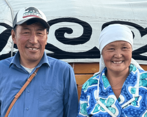 Mongol Kazakh couple in western Mongolia